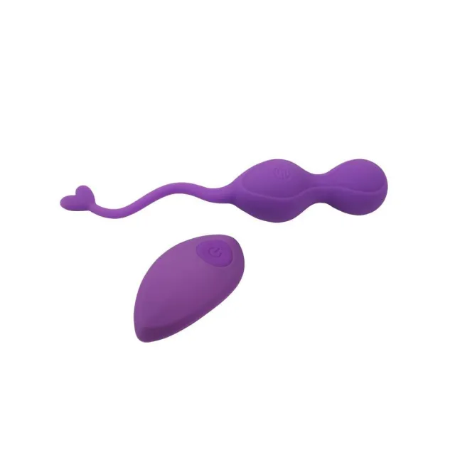 Віброяйце M-Mello Heart Waves Bullet, 18,5 см (фіолетовий)