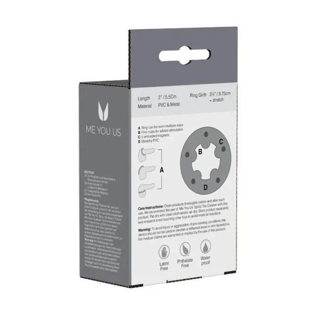 Эрекционное кольцо Linx Magnetic, 2,5 см (черный)