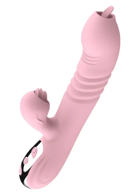 B - Series Lyla Fairy USB - Wibrator, Różowy, 25 cm