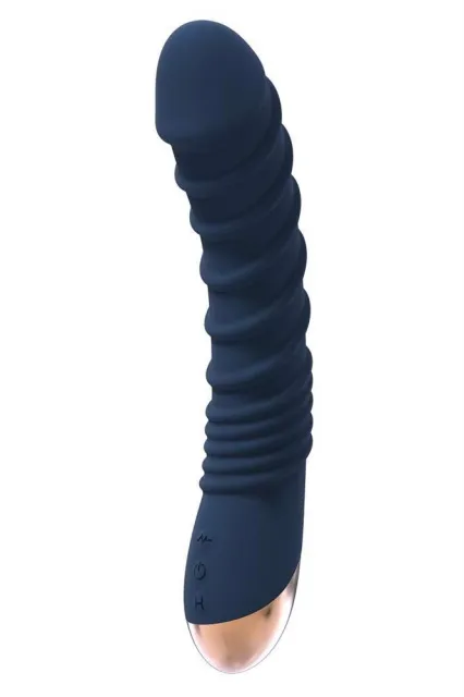 Вібратор Goddess Collection Aeolus, 21 см (синій)