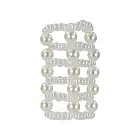 Насадка на пеніс CalExotics Basic Essentials Pearl Stroker Beads, 7 см (білий)