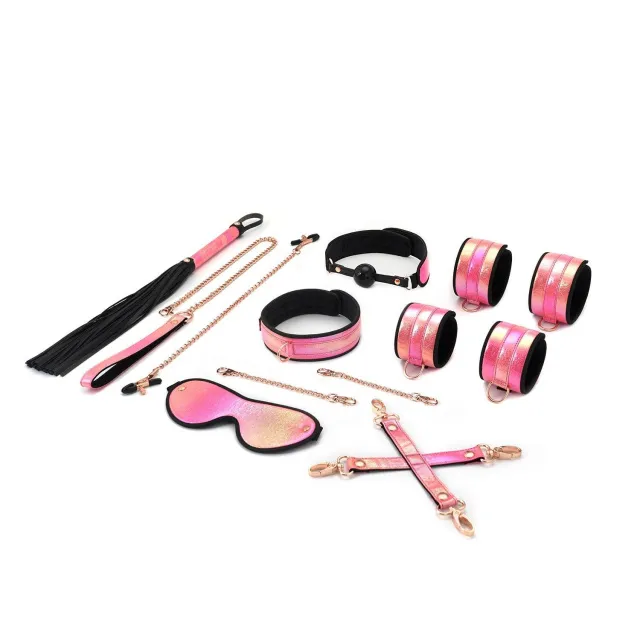 Бондажний набір Liebe Seele Bondage Set, 8 шт (рожевий)
