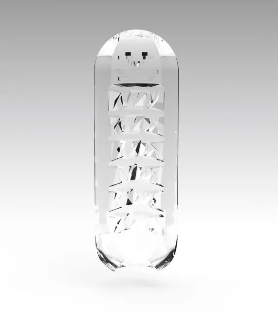 Мастурбатор Tenga Spinner Brick (рожевий)