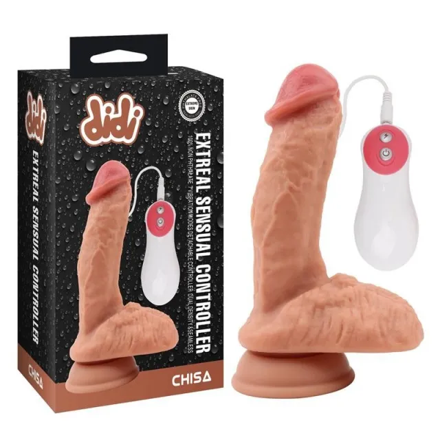 Вибратор Chisa Didi Extreal Sensual Controller, 18.5 см (телесный)