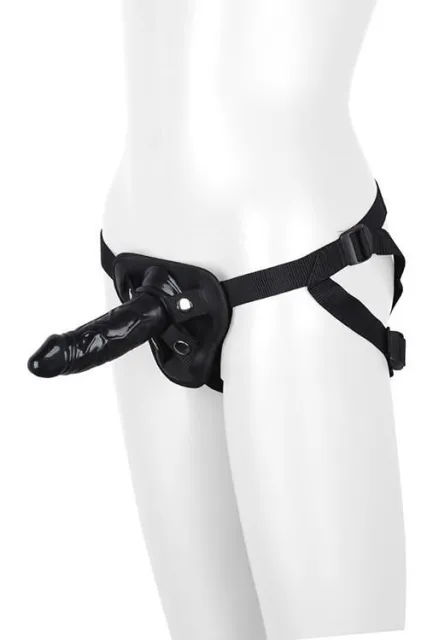 Страпон Dream Toys Blaze Harness with Dildo, 13 см (черный)