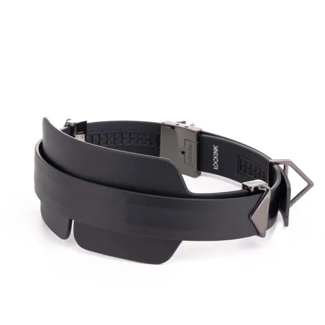 Маска на очі Lockink Luxury Leather Blindfold Kit (чорний)