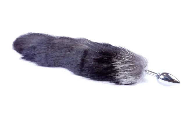 Анальна пробка Boss Fox TAIL Black XXL, 9 см (чорний)