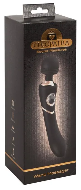 Вибромассажер Cleopatra Wand, 24.2 см (черный)