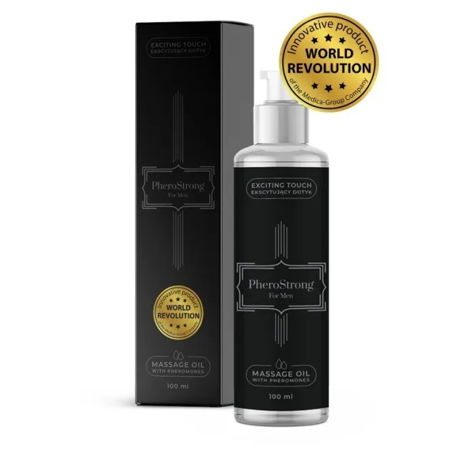 Массажное масло PheroStrong Massage Oil Black, 100 мл