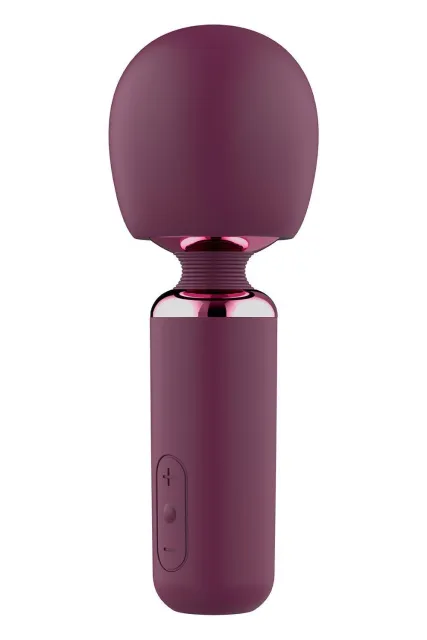 Вібромасажер Glam Bold Travel Wand, 18 см (бордовий)