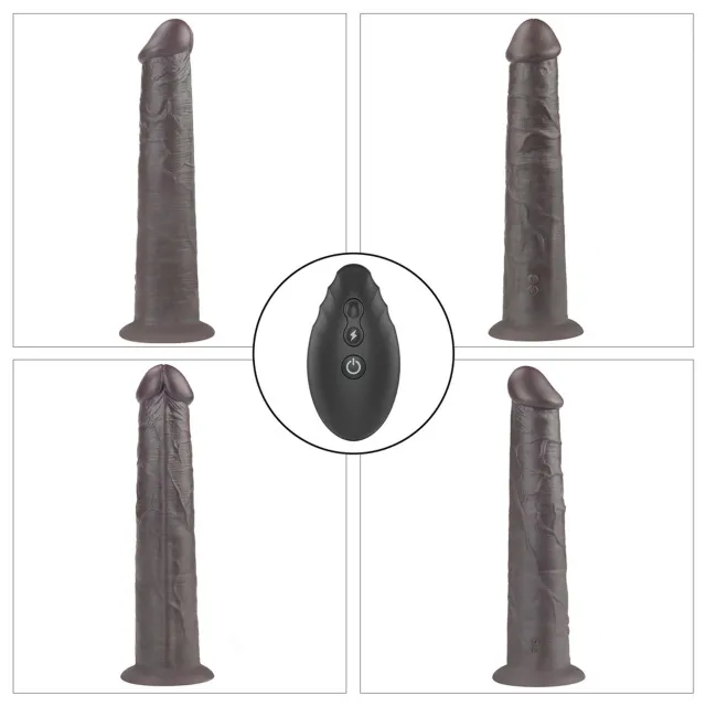 Вибратор Lovetoy Dual-Layered Silicone Nature Cock 10'', 25.3 см (черный)