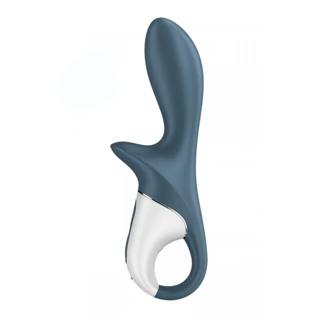 Анальний вібратор Satisfyer Air Pump Booty 2, 19 см (сірий)