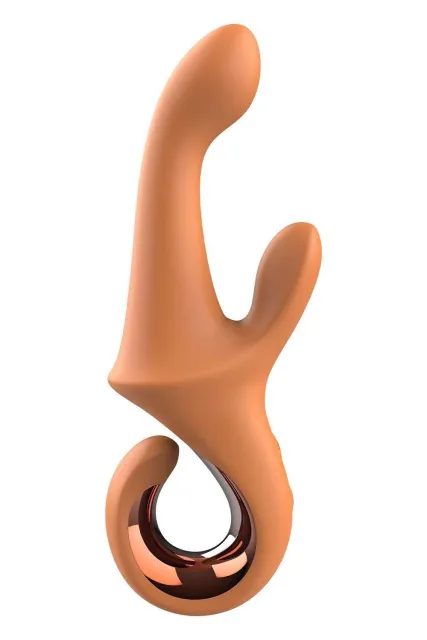Вібратор-кролик Glam G-Spot Duo Vibrator, 22.7 см (оранжевий)