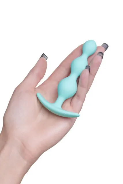 Анальная пробка ToDo by Toyfa Anal plug Triple, 10.5 см (бирюзовый)