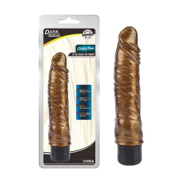 Вибратор DarkMuscle Chubby Beau, 21.5 см (золотой)