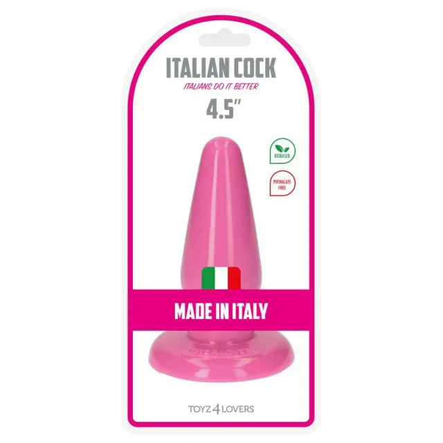 Анальная пробка Toyz4lovers Ivo Pink, 12 см (розовый)