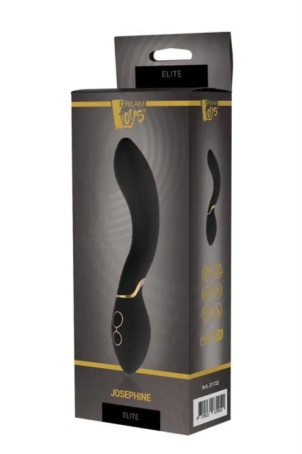 Вибратор для точки G Dream Toys Elite Josephine Luxxe, 20 см (черный)