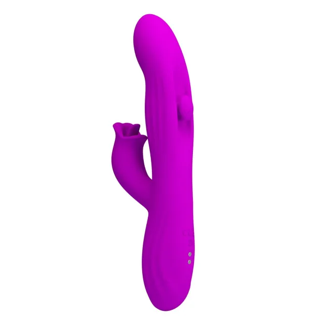 Вибратор-кролик Pretty Love Yalanda Purple, 23.9 см (фиолетовый)