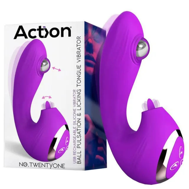 Вибратор  Action No. TwentyOne, 15.3 см (фиолетовый)