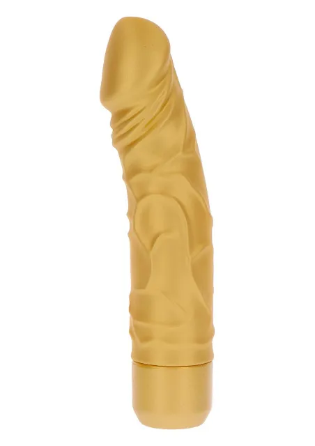 Вибратор ToyJoy Gold Dicker, 20 см (золотой)