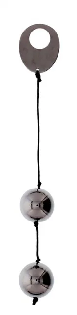 Вагінальні кульки Seven Creations Domino Metallic Balls, 20 см (сріблястий)