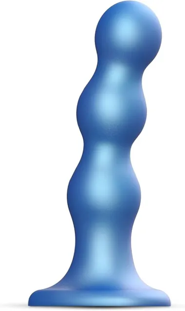 Фаллоимитатор Strap-On-Me Dildo Plug Balls S, 14 см (голубой)