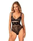 Бюстгальтер Obsessive Arienna, XL/2XL (чорний)
