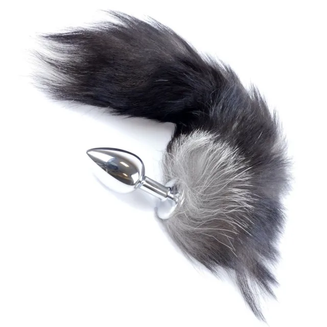 Анальна пробка Boss Fox TAIL Black XXL, 9 см (чорний)