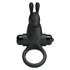 Эрекционное кольцо Pretty Love Vibrant Penis Ring I, 11,3 см (черный)