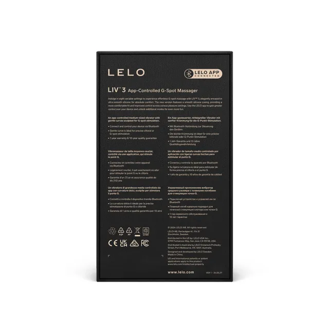 Вибратор Lelo Liv 3, 17 см (голубой)