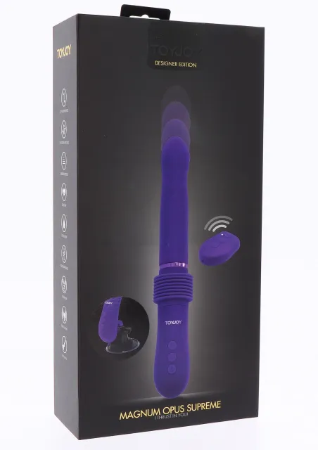 Вибратор ToyJoy Magnum Opus Supreme Thruster 2, 31 см (фиолетовый)