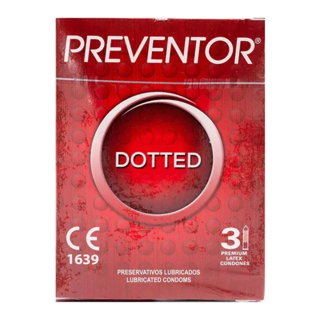 Презервативы Preventor® Dotted, 3 шт (ваниль)