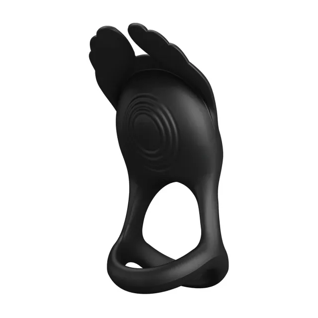 Виброкольцо Pretty Love Silas Vibrant Penis Ring, 9,5 см (черный)