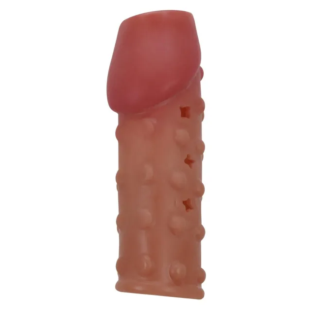 Насадка на пенис Pretty Love Penis Sleeve, 19.8 см (коричневый)