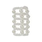 CalExotics Pearl Stroker Beads - Nakładka na penisa, Biały, 7 cm