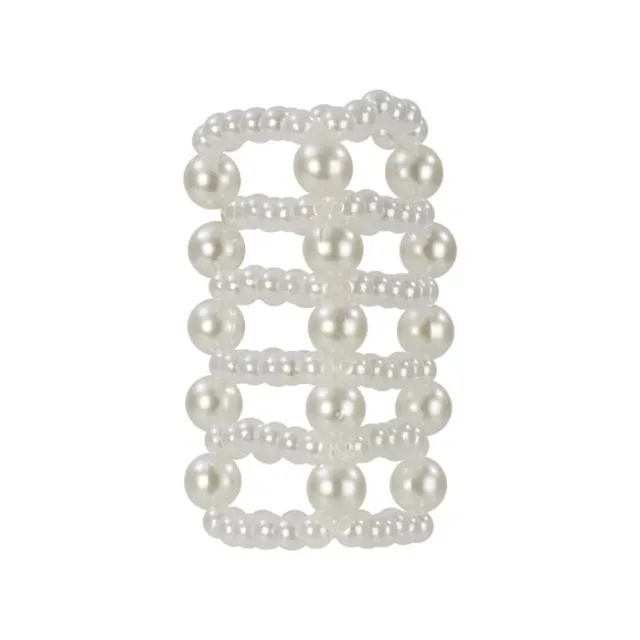 Насадка на пенис CalExotics Basic Essentials Pearl Stroker Beads, 7 см (белый)