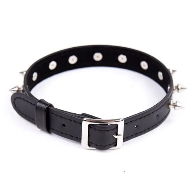 Ошейник с шипами Fetish Addict Collar With Spikes, 43 см (черный)