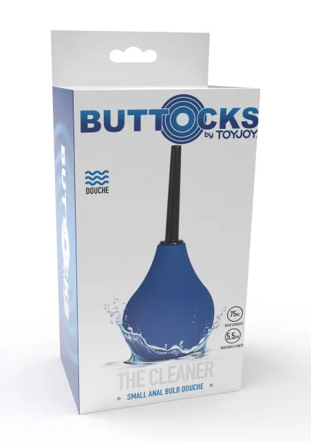 TOYJOY Buttocks The Cleaner S - Prysznik analny, Niebieski, 13.5 cm, 75 ml