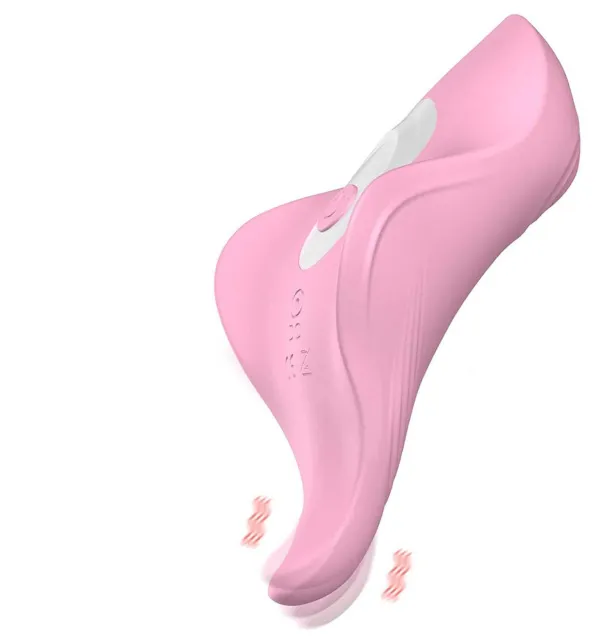B - Series Cute Wearable Impusle vibe - Wibrator do majtek, Jasnoróżowy, 21 cm