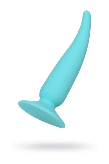 Анальная пробка ToDo  Anal Plug Cappy, 12.5 см (бирюзовый)