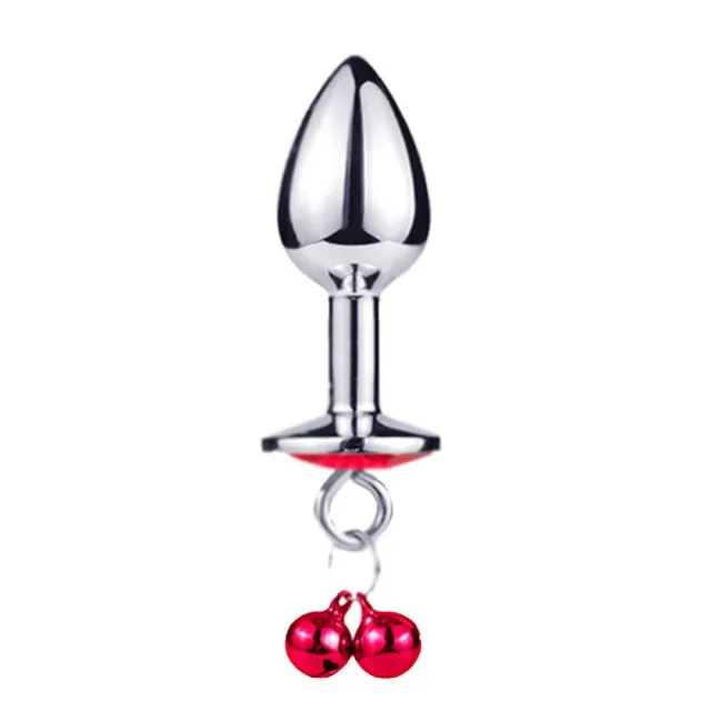 Анальная пробка Clara Morgane Pro My Little Leash Plug Small Red, 6.8 см (красный)