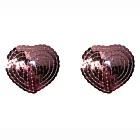 Наклейки з паєтками Boss Pasties Burlesque Rand, 2 шт (рожевий)