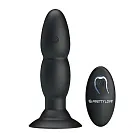 Анальна пробка Pretty Love RC Vibrating Butt Plug, 13,5 см (чорний)
