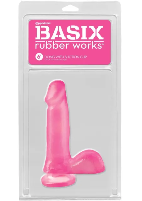 Фаллоимитатор Basix SC Dong, 15 см (розовый)