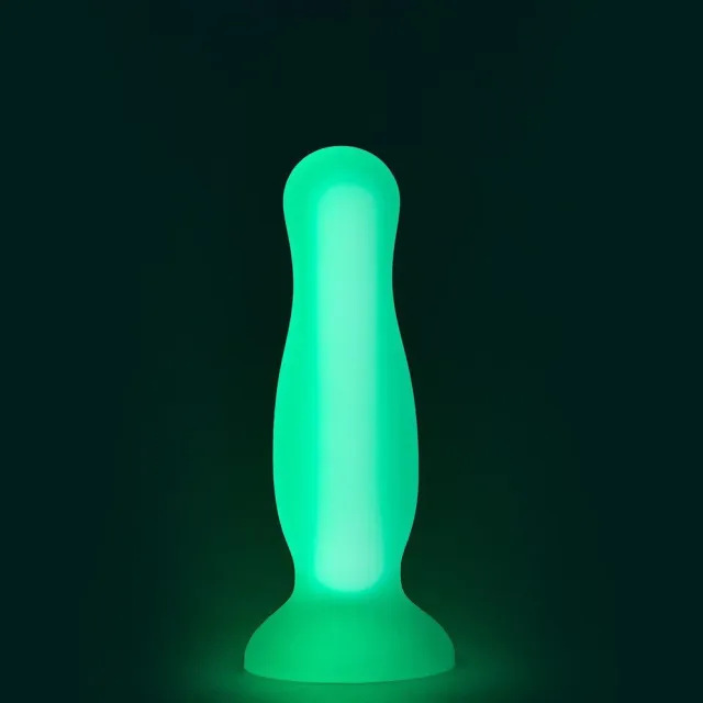 Анальная пробка Radiant Glow In The Dark Small, 11 см (зеленый)