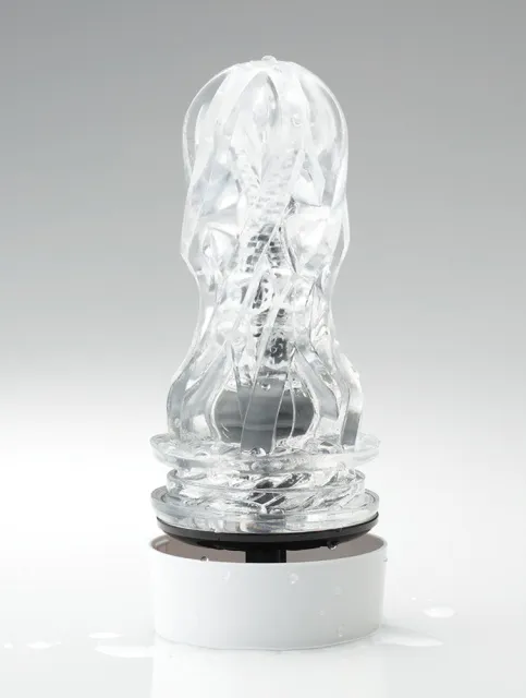 Tenga Aero Silver Ring - Masturbator, Biały, 17 cm