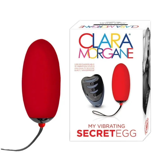 Віброяйце Clara Morgane Pro Secret Egg, 7,5 см (червоний)