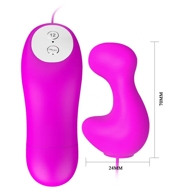 BAILE Mini Love Eggs - Wibrujące jajko, Różowy, 7 cm
