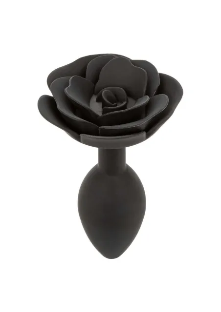 CalExotics Rose Anal Plug Large - Korek analny, Czarny, 10.2 cm