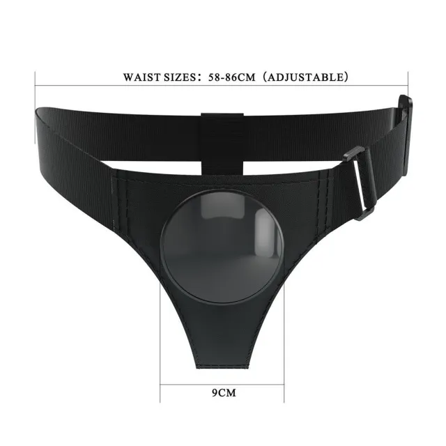Трусики для страпону Pretty Love Harness Briefs, (чорний)